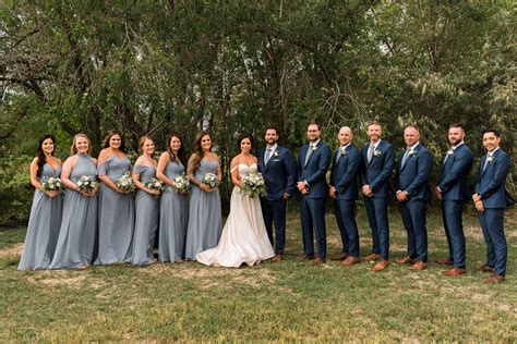 navy blue and dusty wedding.